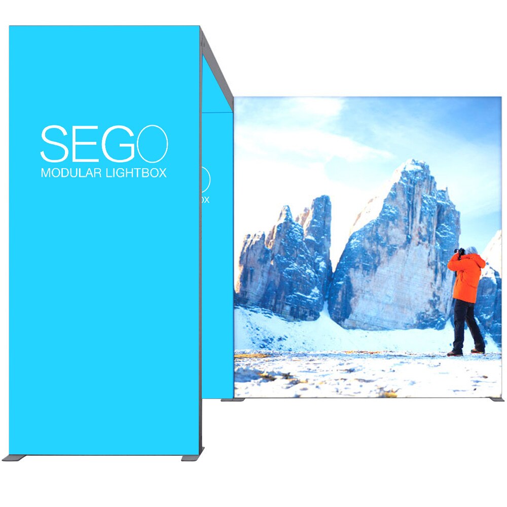 SEGO Modular Lightbox Display Configuration C Double-Sided (Graphic Package)